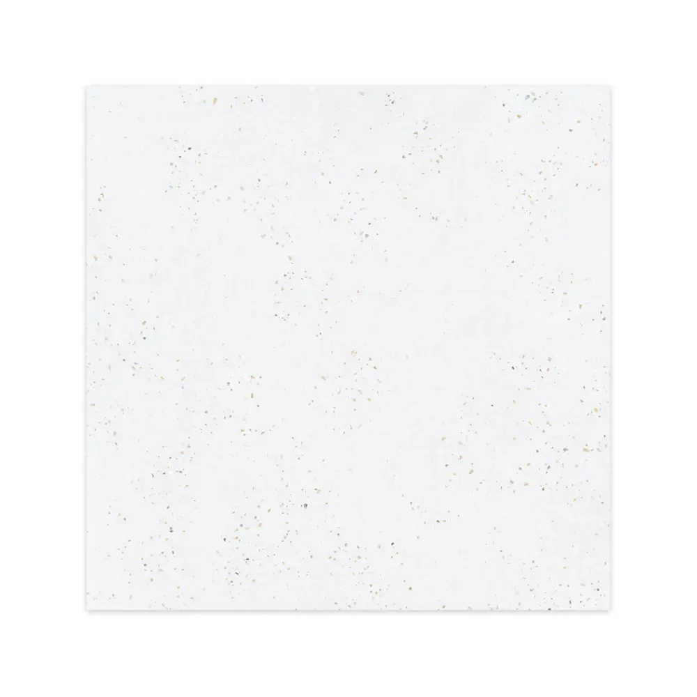 Ro'Ma Carrelage Carrelage effet Terrazzo Blanc Grisé 90x90x0,9 cm Soreli - Sol et mur intérieur -- Carrelage Sol Pour Wc