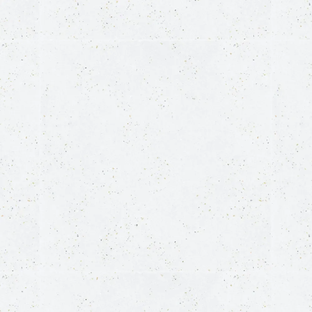 Ro'Ma Carrelage Carrelage effet Terrazzo Blanc Grisé 90x90x0,9 cm Soreli - Sol et mur intérieur -- Carrelage Sol Pour Wc