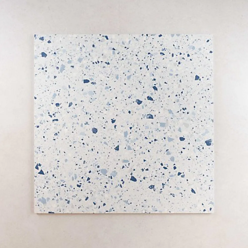 Les Carreaux De Jean Carrelage Effet Terrazzo VENICE 60x60 Blue - Les Carreaux de Jean- Carrelage Sol Effet Terrazzo