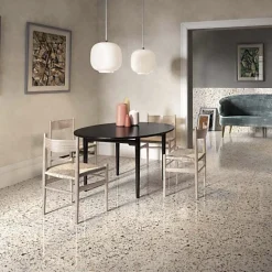 Les Carreaux De Jean  Carrelage Effet Terrazzo VENICE 60x60 Pink - Les Carreaux de Jean- Carrelage Sol Effet Terrazzo