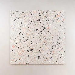 Les Carreaux De Jean  Carrelage Effet Terrazzo VENICE 60x60 Pink - Les Carreaux de Jean- Carrelage Sol Effet Terrazzo