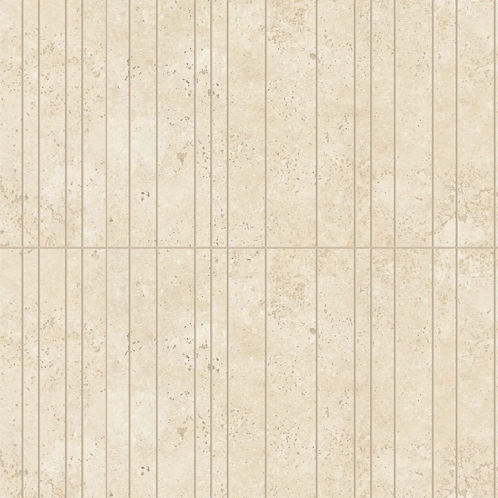 Ro'Ma Carrelage Carrelage effet Travertin Beige Cross Cut Scalpo 60x29,5x0,9 cm Mat Neravio - Mur intérieur (vendu par carton de 0,708 m²) - RO'MA- Travertin