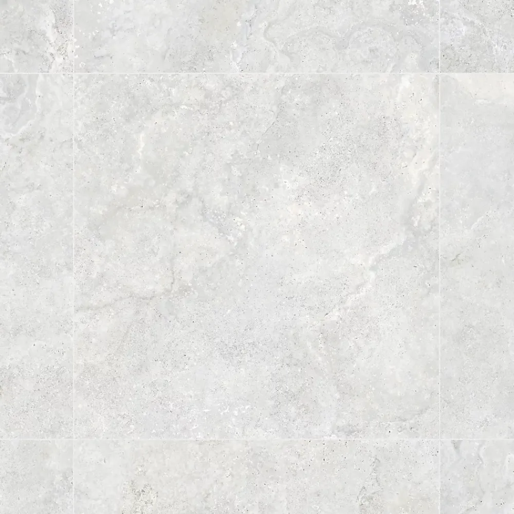 Ro'Ma Carrelage Travertin<Carrelage effet Travertin Gris Clair 90x90x0,9 cm In&Out Castorel - Sol et mur intérieur et Sol extérieur -
