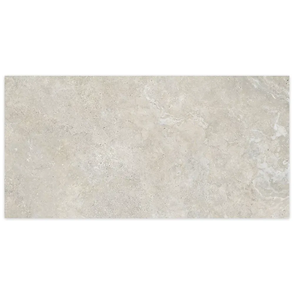 Ro'Ma Carrelage Travertin<Carrelage effet Travertin Gris Beige 151x75,5x0,9 cm In&Out Castorel - Sol et mur intérieur et Sol extérieur -