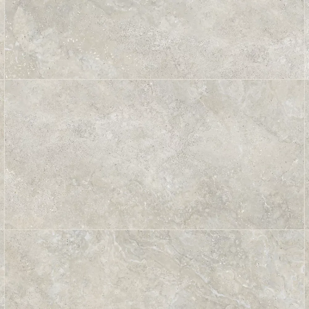 Ro'Ma Carrelage Travertin<Carrelage effet Travertin Gris Beige 151x75,5x0,9 cm In&Out Castorel - Sol et mur intérieur et Sol extérieur -