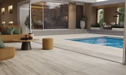Allocarrelage Carrelage Effet Travertin 60x120 Navona Candido Grip - Antidérapant R11- Carrelage Extérieur Et Terrasse