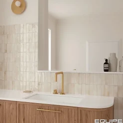 Gioia Materia Carrelage Effet Zellige Beige COLO Gloss 5x15 canvas - Les Carreaux de Jean- Faïence Pour Cuisine