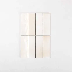 Gioia Materia Carrelage Effet Zellige Beige COLO Gloss 5x15 canvas - Les Carreaux de Jean- Faïence Pour Cuisine