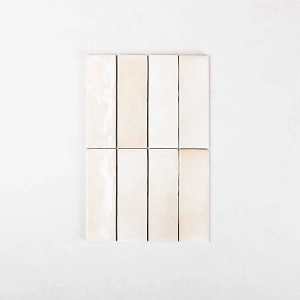 Gioia Materia Carrelage Effet Zellige Beige COLO Gloss 5x15 canvas - Les Carreaux de Jean- Faïence Pour Cuisine