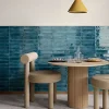Les Carreaux De Jean  Faïence Pour Douche|Faïence Pour Cuisine<Carrelage Effet Zellige Bleu FUSION Blue 6x25cm - Les Carreaux de Jean