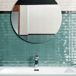 Les Carreaux De Jean Faïence Pour Pièce À Vivre|Faïence Pour Salle De Bains<Carrelage Effet Zellige Bleu LUZ Ottanio 5,3x30cm - Les Carreaux de Jean