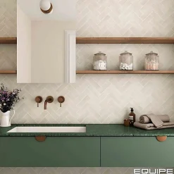 Gioia Materia Faïence Pour Cuisine<Carrelage Effet Zellige Beige COLO Matt 5x15 canvas - Les Carreaux de Jean