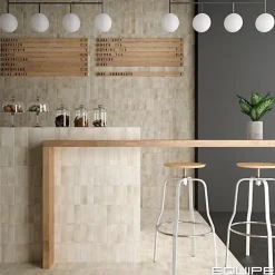 Gioia Materia Faïence Pour Cuisine<Carrelage Effet Zellige Beige COLO Matt 5x15 canvas - Les Carreaux de Jean