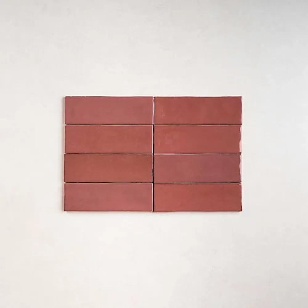 Les Carreaux De Jean Faïence Pour Douche|Faïence Pour Cuisine<Carrelage Effet Zellige Bordeau NOLITA Burdeos 6,5x20 - Les Carreaux de Jean