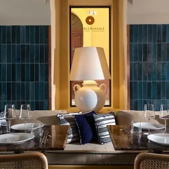 Les Carreaux De Jean  Carrelage Effet Zellige Bleu Nuit TANGER 6x24 Blue - Les Carreaux de Jean- Faïence Pour Douche|Faïence Pour Cuisine