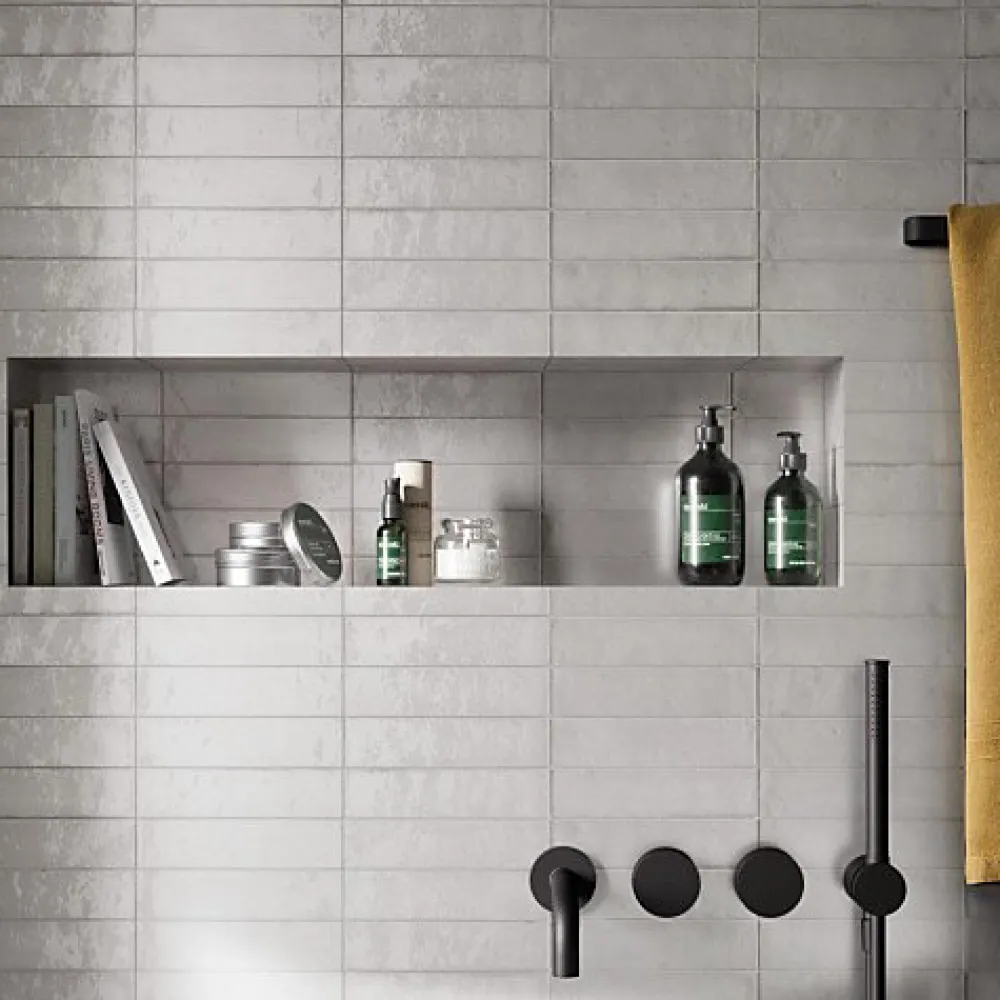 Les Carreaux De Jean Faïence Pour Pièce À Vivre|Faïence Pour Cuisine<Carrelage Effet Zellige Blanc TANGER 6x24 White - Les Carreaux de Jean