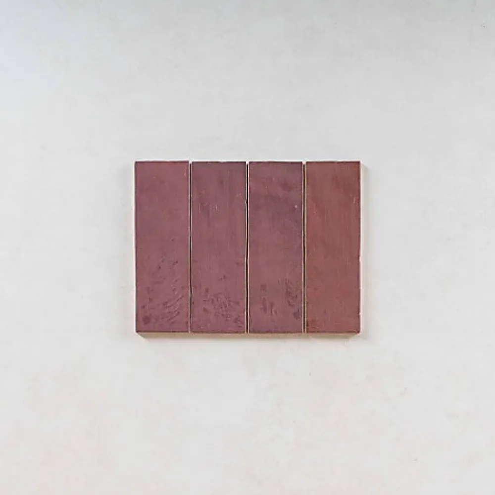Gioia Materia Faïence Pour Douche<Carrelage Effet Zellige Bordeaux LA RIVIERA 6,5x20 Juneberry - Les Carreaux de Jean