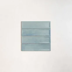 Les Carreaux De Jean Faïence Pour Douche|Faïence Pour Salle De Bains<Carrelage Effet Zellige Bleu NARA Mar Mate 7,5x30cm - Les Carreaux de Jean