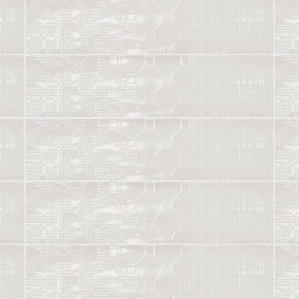 Ro'Ma Carrelage Carrelage effet Zellige Blanc 30x7,5x0,82 cm Salerno - Mur intérieur -- Carrelage Mural Uni