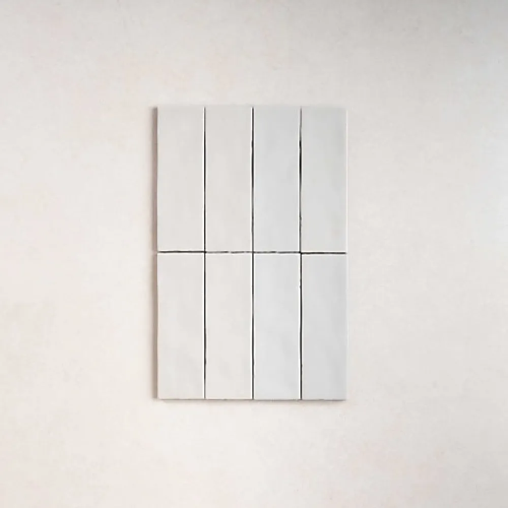 Les Carreaux De Jean Faïence Pour Cuisine<Carrelage Effet Zellige Blanc NOLITA Blanco 6,5x20 - Les Carreaux de Jean