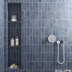 Gioia Materia Carrelage Effet Zellige Bleu Nuit COLO Matt 5x15 blue night - Les Carreaux de Jean- Faïence Pour Salle De Bains