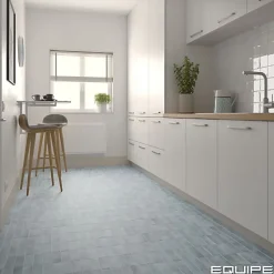 Gioia Materia Carrelage Effet Zellige Bleu Ciel COLO Matt 5x15 Blue Grass - Les Carreaux de Jean- Faïence Pour Douche|Faïence Pour Salle De Bains