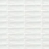 Ro'Ma Carrelage Carrelage Mural Pour Pièce À Vivre|Carrelage Mural Pour Cuisine<Carrelage effet Zellige Blanc 14,6x4,8x0,8 cm Brillant Bravio - Mur intérieur -