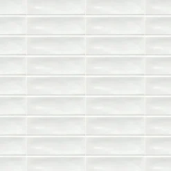 Ro'Ma Carrelage Carrelage Mural Pour Pièce À Vivre|Carrelage Mural Pour Cuisine<Carrelage effet Zellige Blanc 14,6x4,8x0,8 cm Brillant Bravio - Mur intérieur -