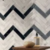 Les Carreaux De Jean  Carrelage Effet Zellige Gris Foncé FUSION Antracite 6x25cm - Les Carreaux de Jean- Faïence Pour Pièce À Vivre