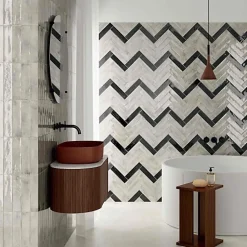 Les Carreaux De Jean  Carrelage Effet Zellige Gris Foncé FUSION Antracite 6x25cm - Les Carreaux de Jean- Faïence Pour Pièce À Vivre