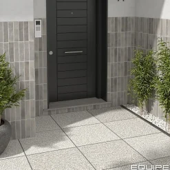Gioia Materia Carrelage Effet Zellige Gris ARGILE 6x24,6 Concrete - Les Carreaux de Jean- Faïence Pour Pièce À Vivre|Faïence Pour Douche