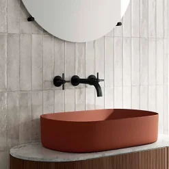 Les Carreaux De Jean  Carrelage Effet Zellige Gris Clair FUSION Grigio 6x25cm - Les Carreaux de Jean- Faïence Pour Douche