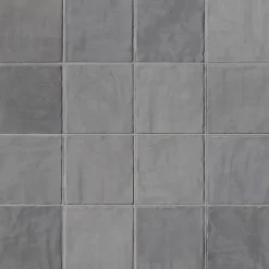Ro'Ma Carrelage Carrelage Mural Uni<Carrelage effet Zellige Gris 10x10x0,85 cm Brillant Orisel - Mur intérieur -
