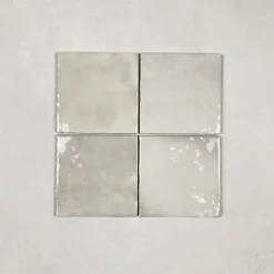 Gioia Materia Carrelage Effet Zellige LA RIVIERA 13,2x13,2 Vert - Les Carreaux de Jean- Faïence Pour Cuisine|Faïence Pour Douche