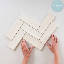 Gioia Materia Carrelage Effet Zellige LA RIVIERA 6,5x20 Wheat - Les Carreaux de Jean- Faïence Pour Cuisine