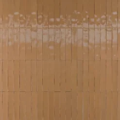 Les Carreaux De Jean  Carrelage Effet Zellige LUZ Caramel 5,3x30cm - Les Carreaux de Jean- Faïence Pour Douche|Faïence Pour Pièce À Vivre