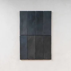 Les Carreaux De Jean Faïence Pour Cuisine|Faïence Pour Salle De Bains<Carrelage Effet Zellige Noir MITTE Negro 6,5x20 - Les Carreaux de Jean