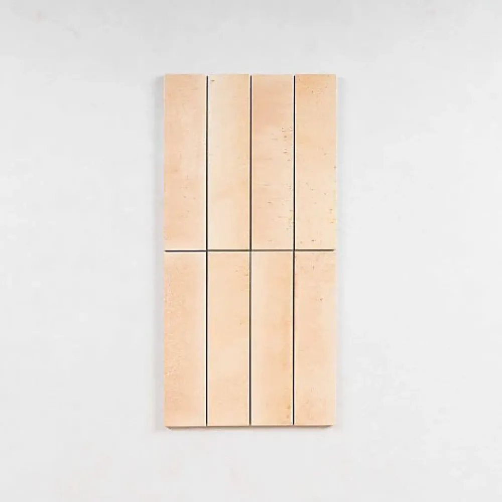 Les Carreaux De Jean Carrelage Effet Zellige Rose TANGER 6x24 Pink - Les Carreaux de Jean- Faïence Pour Cuisine