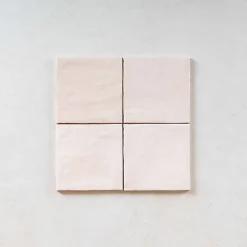 Gioia Materia Faïence Pour Cuisine<Carrelage Effet Zellige Rose LA RIVIERA 13,2x13,2 Rose - Les Carreaux de Jean