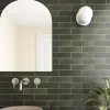 Gioia Materia Carrelage Effet Zellige Vert ARGILE 6x24,6 Khaki - Les Carreaux de Jean- Faïence Pour Douche