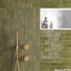 Gioia Materia Faïence Pour Pièce À Vivre<Carrelage Effet Zellige Vert COLO Gloss 5x15 vert - Les Carreaux de Jean