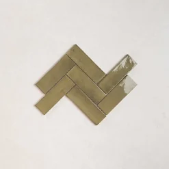 Gioia Materia Faïence Pour Pièce À Vivre<Carrelage Effet Zellige Vert COLO Gloss 5x15 vert - Les Carreaux de Jean