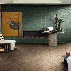 Les Carreaux De Jean Carrelage Effet Zellige Vert TANGER 6x24 Forest - Les Carreaux de Jean- Faïence Pour Pièce À Vivre|Faïence Pour Douche