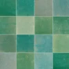 Ro'Ma Carrelage Carrelage Mural Uni<Carrelage effet Zellige Vert 10x10x0,85 cm Mat Serinor - Mur intérieur -
