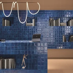 Concept Mosaïque carrelage effet zellige 10x10 cm NOUR SAPHIRE- Carrelage Mural Uni|Carrelage Mural Pour Wc