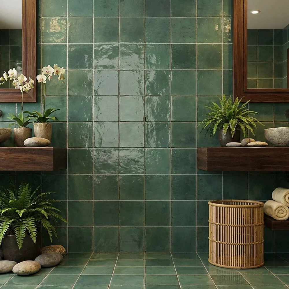 Concept Mosaïque Carrelage effet zellige 14,7x14,7 cm AGADIR SELVA- Carrelage Mural Uni|Carrelage Mural Pour Cuisine