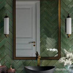 Concept Mosaïque Carrelage effet zellige 7x28 cm AGADIR SELVA- Faïence Unie|Faïence Pour Douche