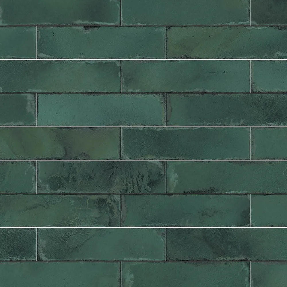 Concept Mosaïque carrelage effet zellige 8x31,5 cm luca jade- Faïence Unie|Faïence Pour Wc