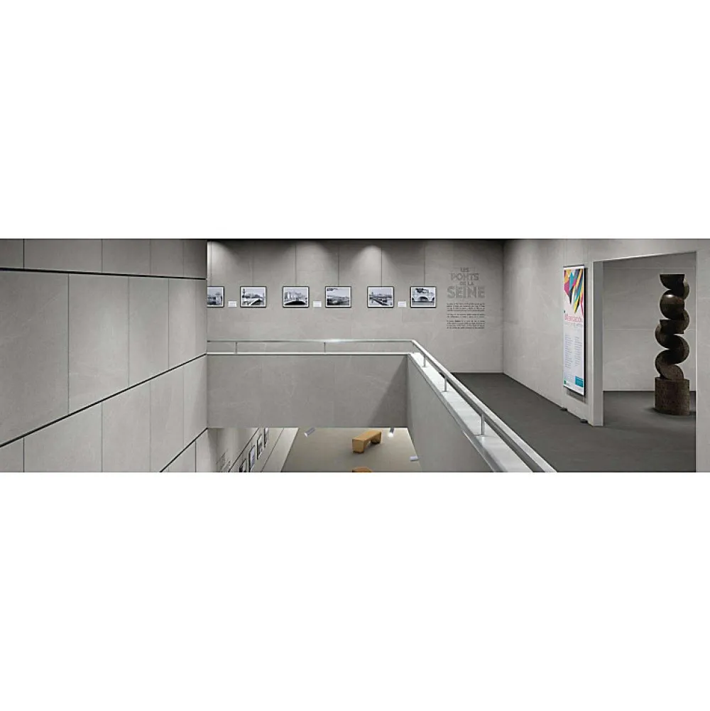 Aelle Carrelage Carrelage Extérieur Et Terrasse<Carrelage extérieur antidérapant effet pierre gris 120x120 cm SEINE R GRIS