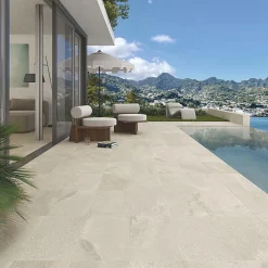 Eiffel art construction Mosaïque<Carrelage extérieur antidérapant effet pierre naturelle 30x60 cm BALI beige